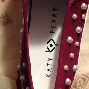 Pearl studded slip on's. ( grape)